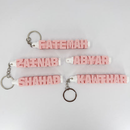Custom Spinning Name Keychain