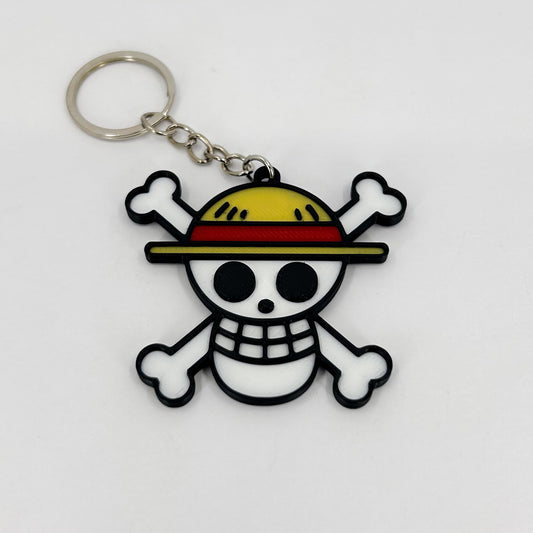 Luffy Skull Keychain